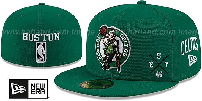 Celtics 'MULTI-AROUND' Green Fitted Hat by New Era