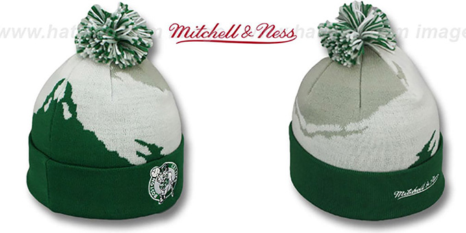 Celtics 'PAINTBRUSH BEANIE' by Mitchell and Ness