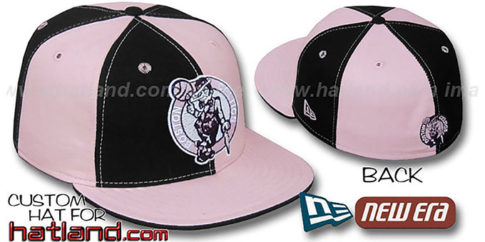 Celtics 'PINWHEEL' Black-Pink Fitted Hat by New Era