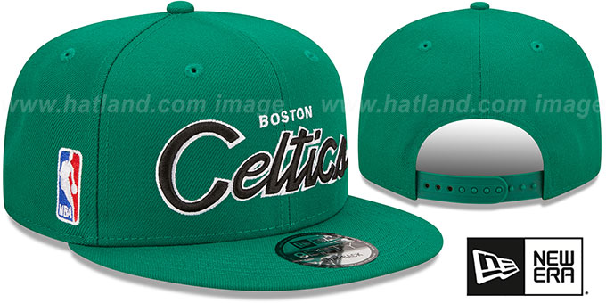 Celtics 'SCRIPT-UP SNAPBACK' Green Hat by New Era