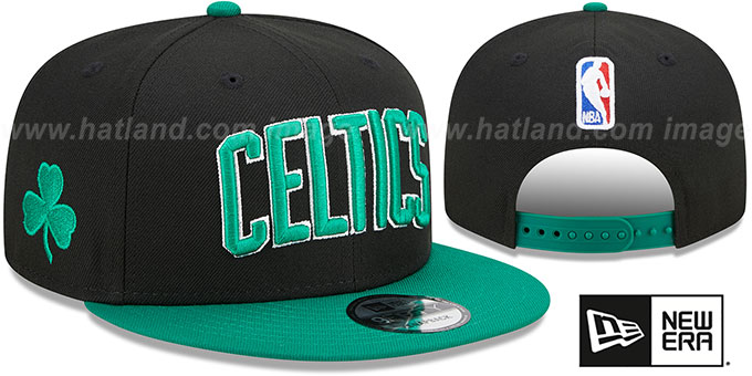 Boston Celtics STATEMENT SNAPBACK Black-Green Hat by New Era