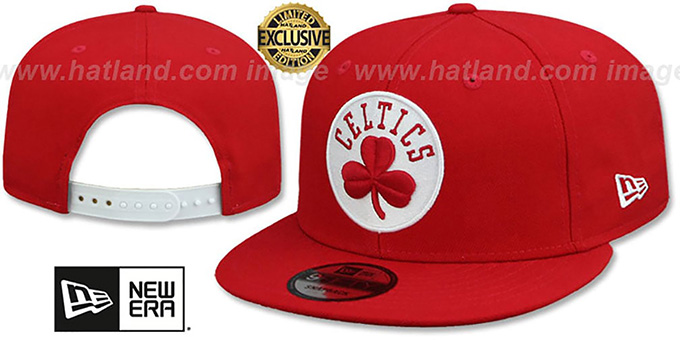 Celtics 'TEAM-BASIC SNAPBACK' Red-White Hat by New Era