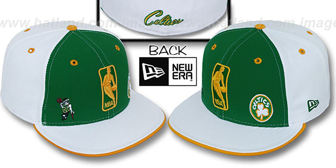 Celtics 'TRIPLE THREAT' Kelly-White-Gold Fitted Hat by New Era