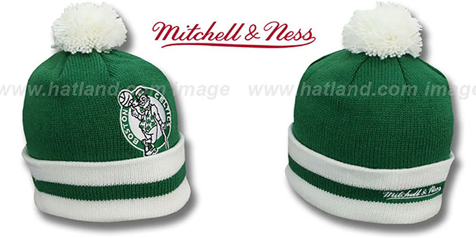 Celtics 'XL-LOGO BEANIE' Green by Mitchell and Ness