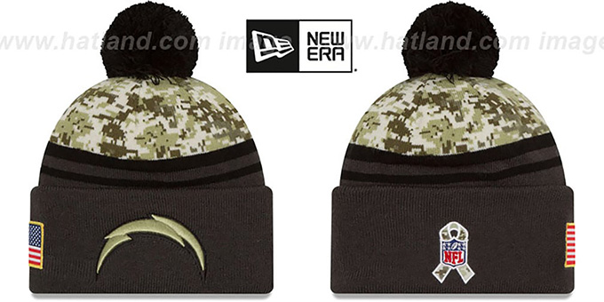 chargers salute to service beanie