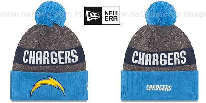 Chargers '2016 STADIUM' Blue-Navy-Grey Knit Beanie Hat by New Era