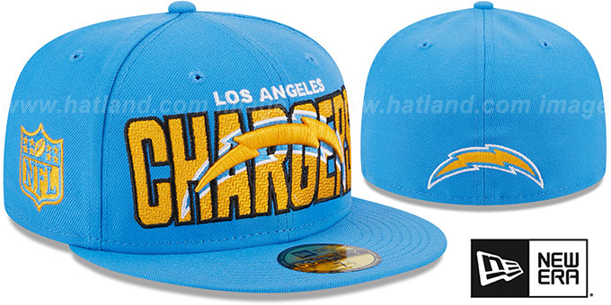 Chargers 2023 'NFL DRAFT' Blue Fitted Hat by New Era