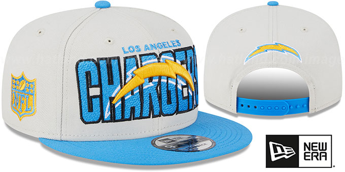 Chargers 2023 'NFL DRAFT SNAPBACK' Stone-Blue Hat by New Era