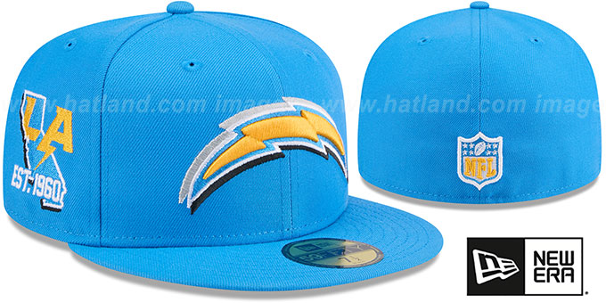 Chargers 2024 'NFL DRAFT' Blue Fitted Hat by New Era