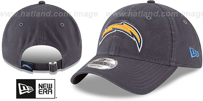 Chargers 'CORE-CLASSIC STRAPBACK' Charcoal Hat by New Era