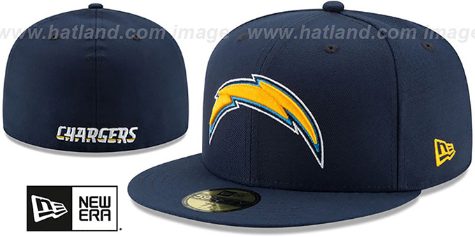 Chargers 'NFL TEAM-BASIC' Navy Fitted Hat by New Era