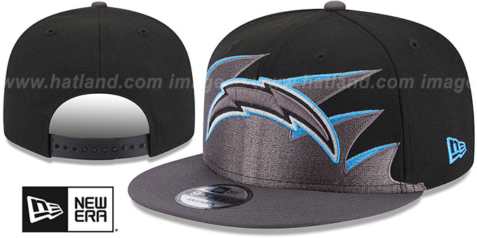 Chargers 'NFL TIDAL WAVE SNAPBACK' Black-Charcoal Hat by New Era