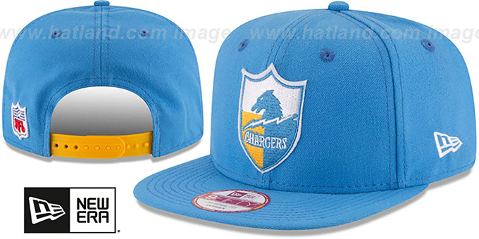 Chargers 'RETRO-BASIC SNAPBACK' Sky Hat by New Era