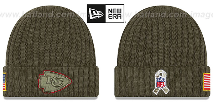 Chiefs '2017 SALUTE-TO-SERVICE' Knit Beanie Hat by New Era