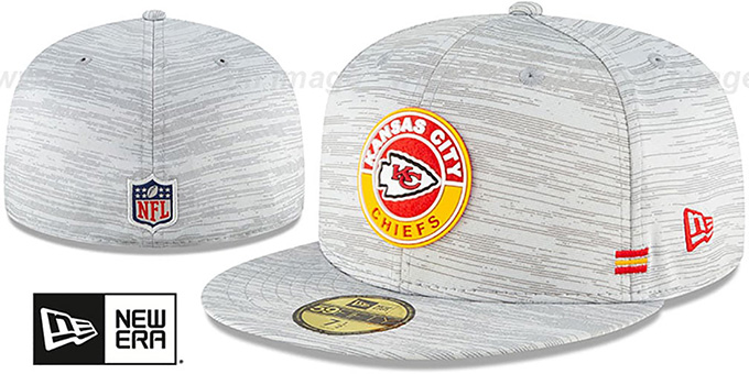 Chiefs '2020 ONFIELD STADIUM' Heather Grey Fitted Hat by New Era