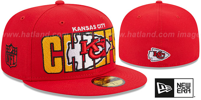 Chiefs 2023 'NFL DRAFT' Red Fitted Hat by New Era