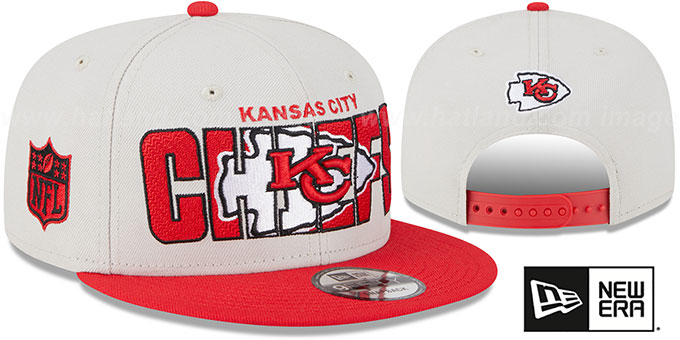 Chiefs 2023 'NFL DRAFT SNAPBACK' Stone-Red Hat by New Era