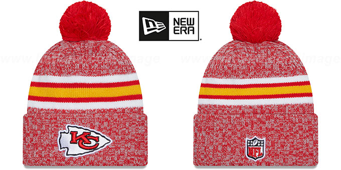 Chiefs 2023 'SIDELINE' Knit Beanie Hat by New Era