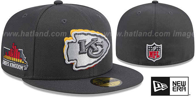 Chiefs 2024 'ONSTAGE NFL DRAFT' Grey Fitted Hat by New Era