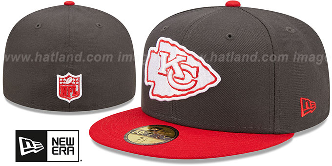 Chiefs '2T COLOR PACK' Charcoal-Red Fitted Hat by New Era