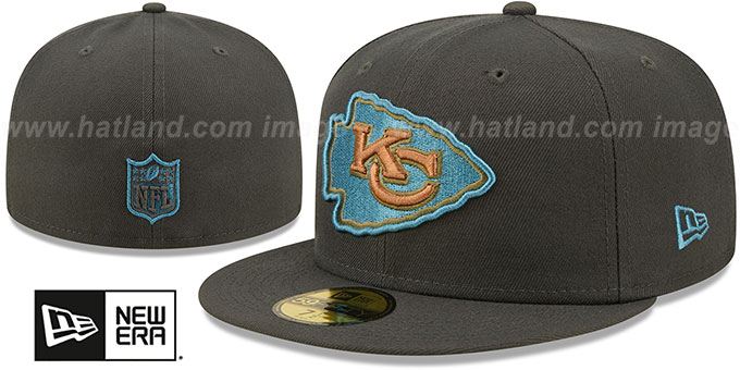 Chiefs 'COLOR PACK MULTI' Charcoal Fitted Hat by New Era