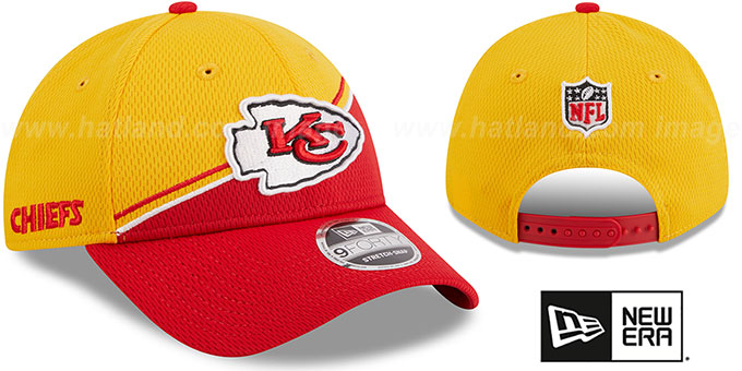 Chiefs 'DASHMARK SIDELINE SNAPBACK' Gold-Red Hat by New Era