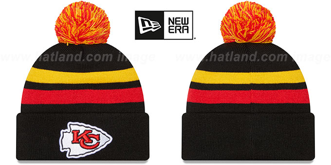 Chiefs 'FRESH STRIPED' Knit Beanie Hat by New Era