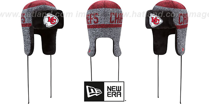 Chiefs 'FROSTWORK TRAPPER' Red Knit Hat by New Era