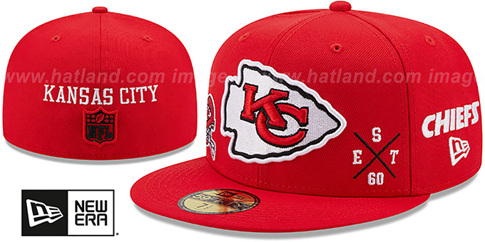 Chiefs 'MULTI-AROUND' Red Fitted Hat by New Era