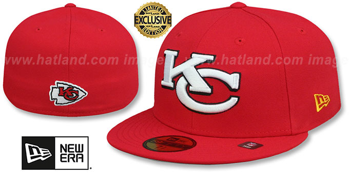 Chiefs 'NFL LIGATURE' Red Fitted Hat by New Era