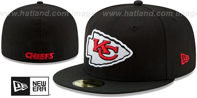 Chiefs 'NFL TEAM-BASIC' Black Fitted Hat by New Era