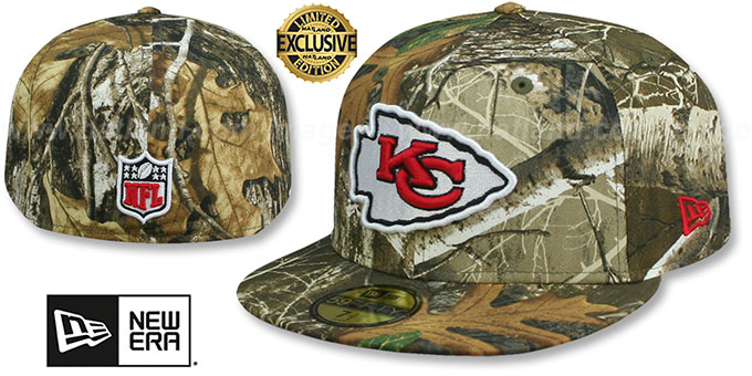 Chiefs 'NFL TEAM-BASIC' Realtree Camo Fitted Hat by New Era