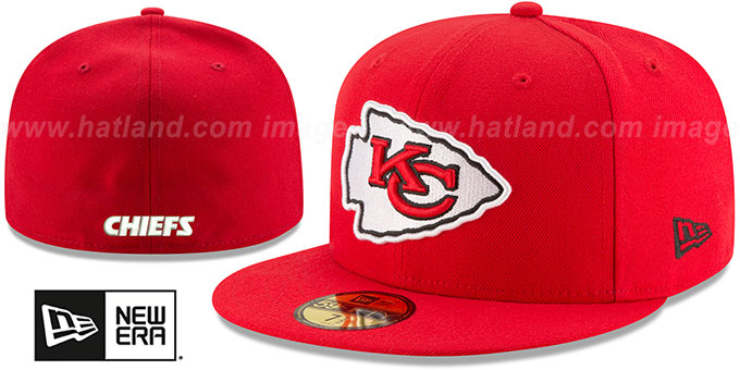 Chiefs 'NFL TEAM-BASIC' Red Fitted Hat by New Era