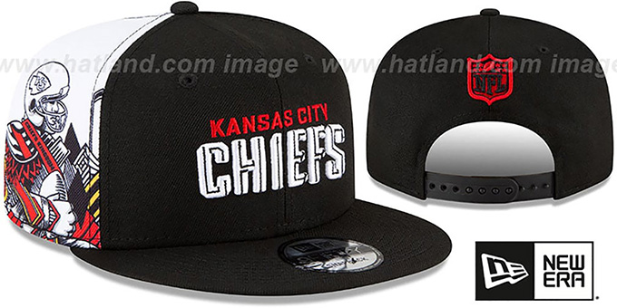 Chiefs 'SIDE-CARD SNAPBACK' Black Hat by New Era