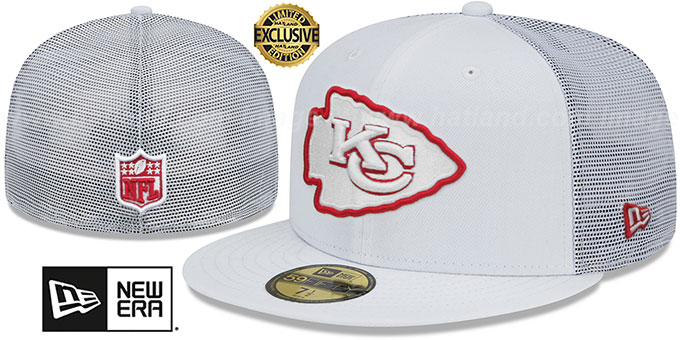 Chiefs 'TEAM-BASIC TRUCKER' White Fitted Hat by New Era