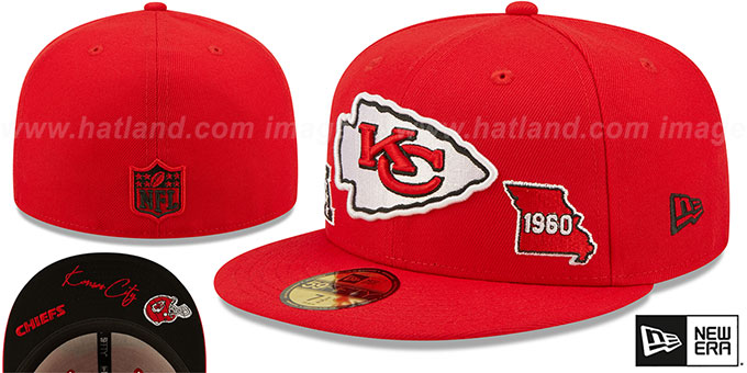 Chiefs 'TRIPLE THREAT IDENTITY' Red Fitted Hat by New Era