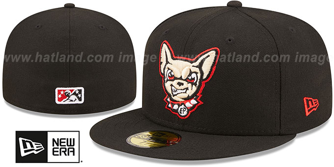 Chihuahuas 'MILB ONFIELD HOME' Black Fitted Hat by New Era