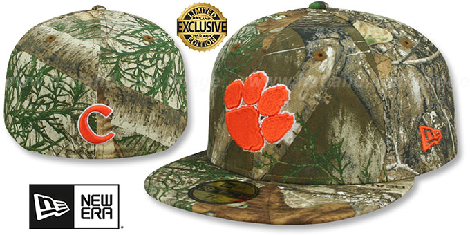 Clemson 'NCAA TEAM-BASIC' Realtree Camo Fitted Hat by New Era