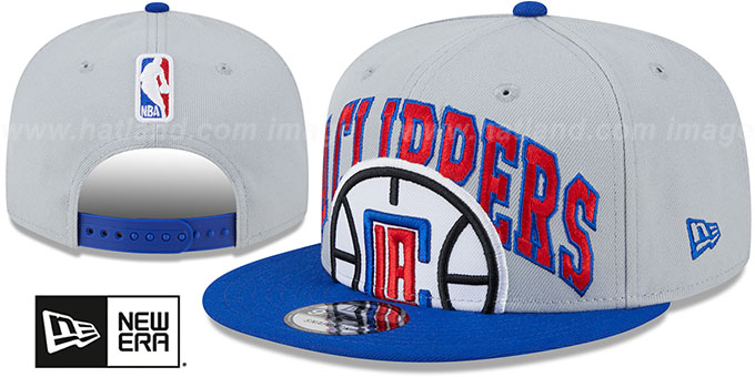 Clippers '2023 TIP OFF SNAPBACK' Grey-Royal Hat by New Era