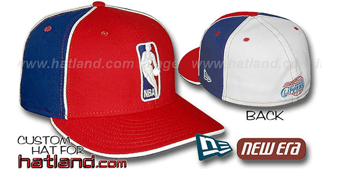 Clippers 'LOGOMAN-2' Red-Royal-White Fitted Hat by New Era