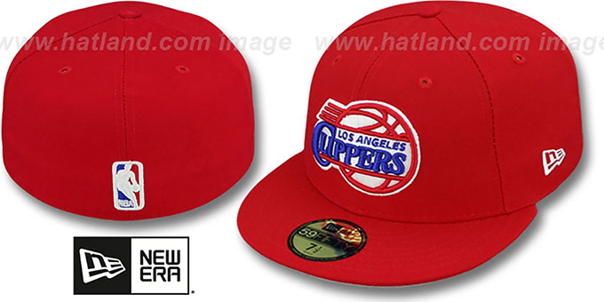 Clippers 'NBA-CHASE' Red Fitted Hat by New Era