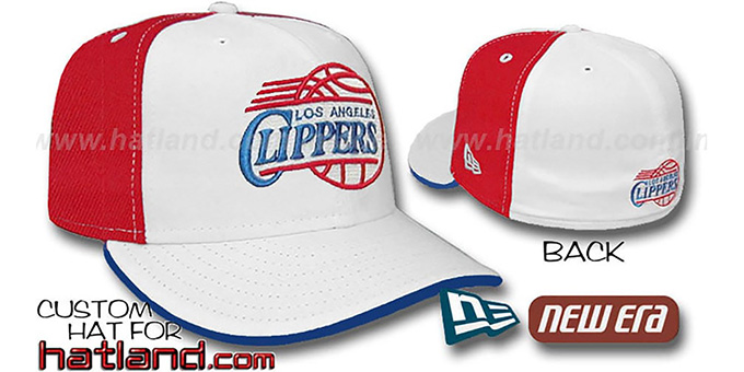 Clippers 'PINWHEEL' White-Red Fitted Hat by New Era