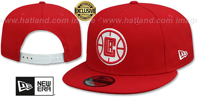 Clippers 'TEAM-BASIC SNAPBACK' Red-White Hat by New Era