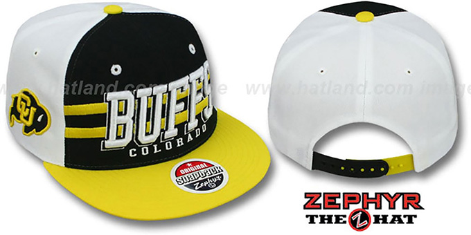 Colorado '2T SUPERSONIC SNAPBACK' Black-Gold Hat by Zephyr