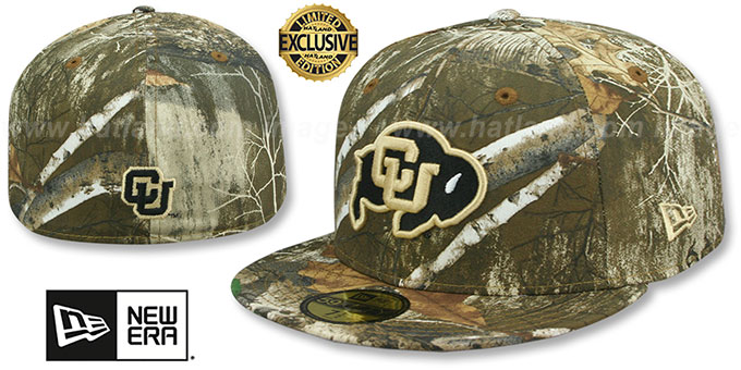 Colorado 'NCAA TEAM-BASIC' Realtree Camo Fitted Hat by New Era