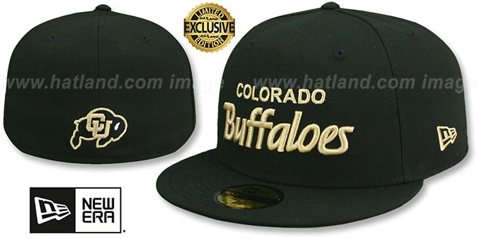 Colorado 'NCAA TEAM-SCRIPT' Black Fitted Hat by New Era