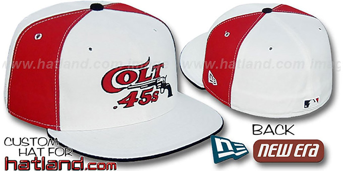 Colt .45s 'COOPERSTOWN PW' White-Red Fitted Hat