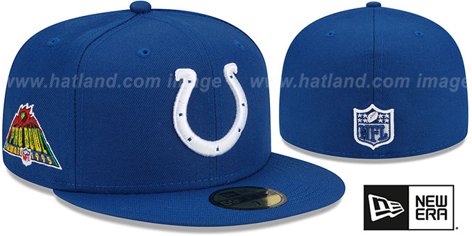 Colts 1995 'PRO BOWL SIDE-PATCH' Royal Fitted Hat by New Era