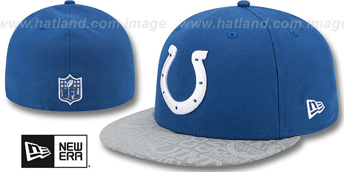 Colts '2014 NFL DRAFT' Royal Fitted Hat by New Era