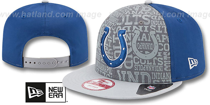 Colts '2014 NFL DRAFT SNAPBACK' Royal-Grey Hat by New Era